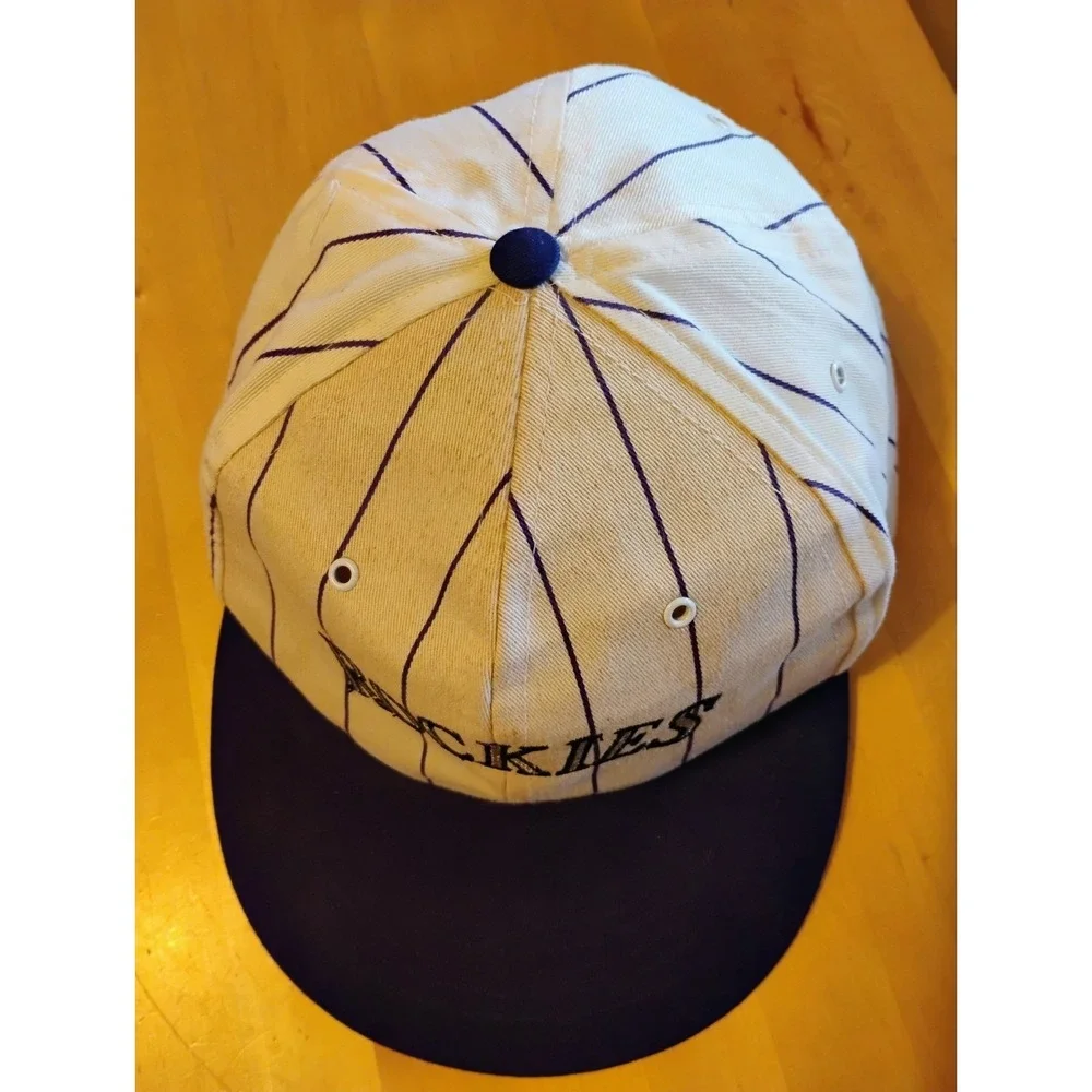 Denver Colorado Rockies Invesco Baseball Cap Snapback Hat Pin Stripe RN38106
